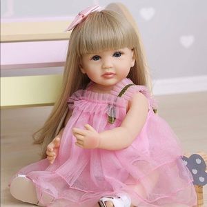 ⚠️ SOLD...Full Body Silicone and Vinyl Doll. 21 inch.